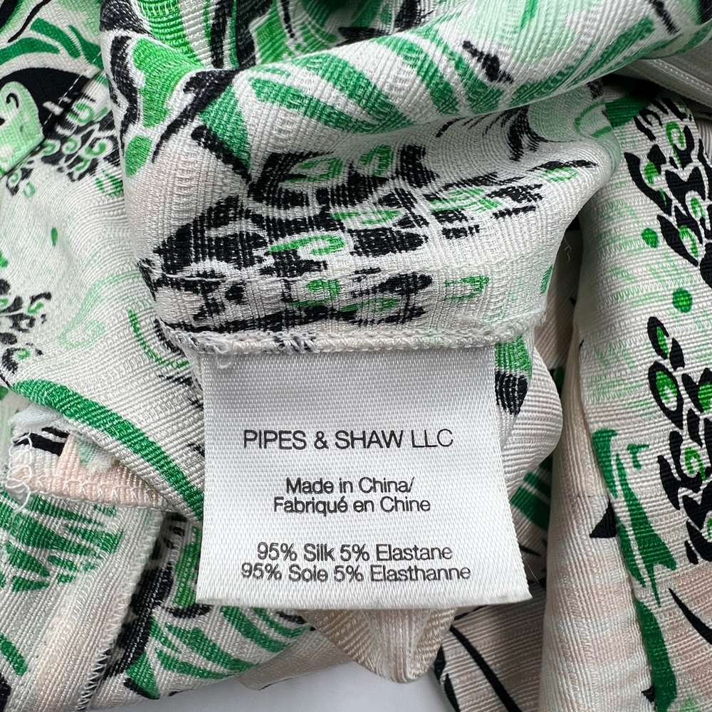 Veronica Beard Palm Garden Print Pleated Skort - Picture 7 of 8